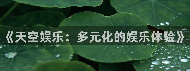 天天中彩app下载手机：《天空娱乐：多元化的娱乐体验》